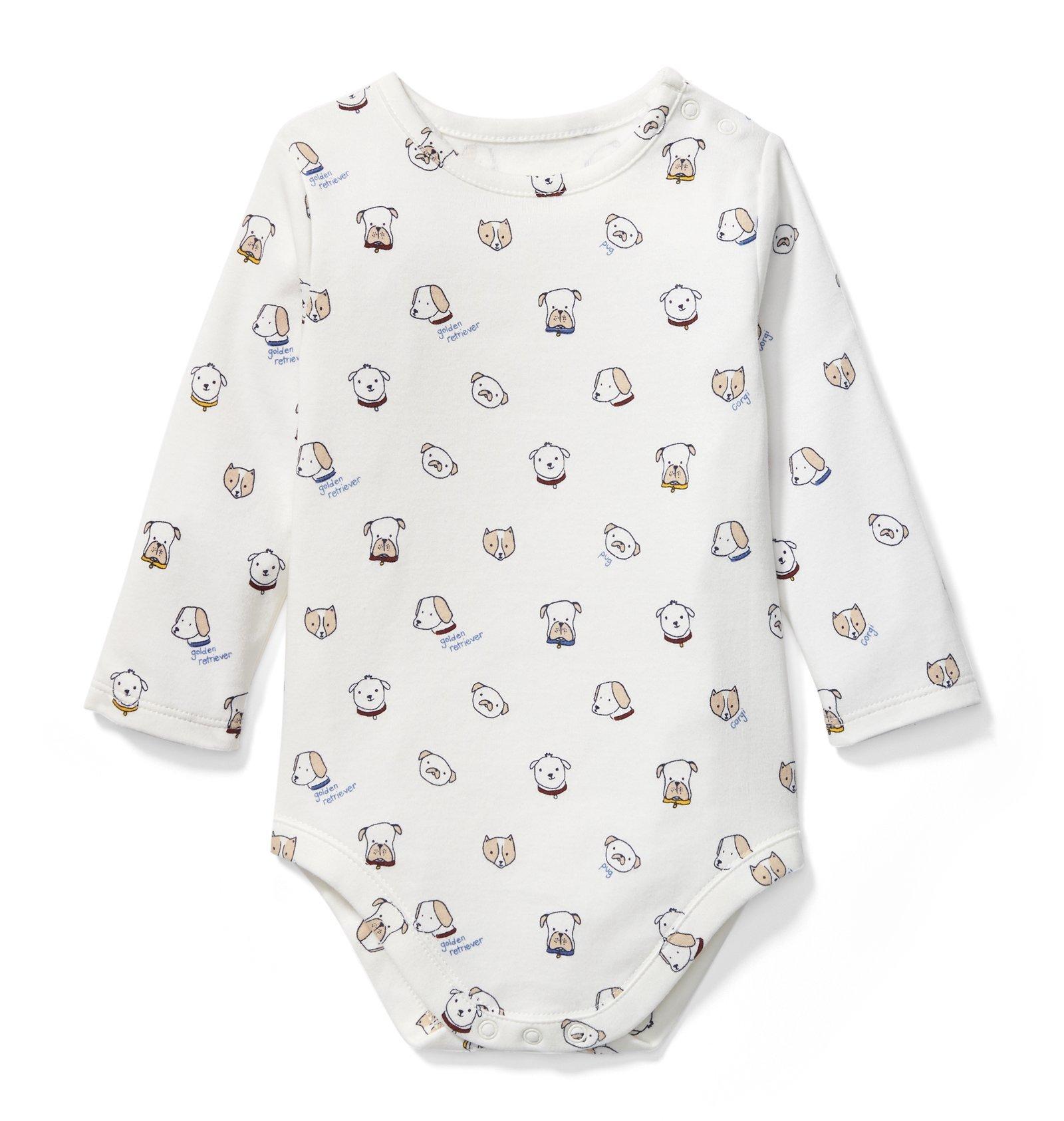Dog Print Bodysuit image number 0