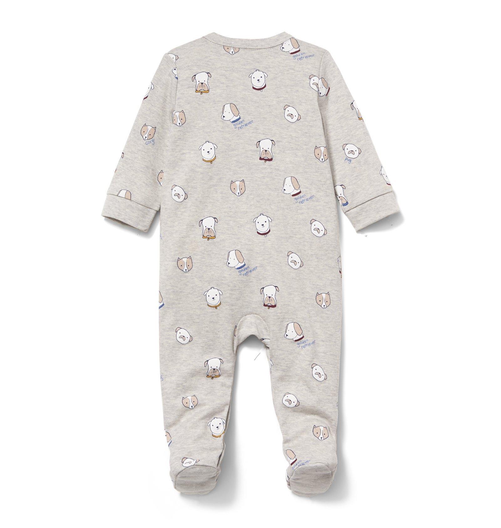 Dog Print Footed 1-Piece image number 1