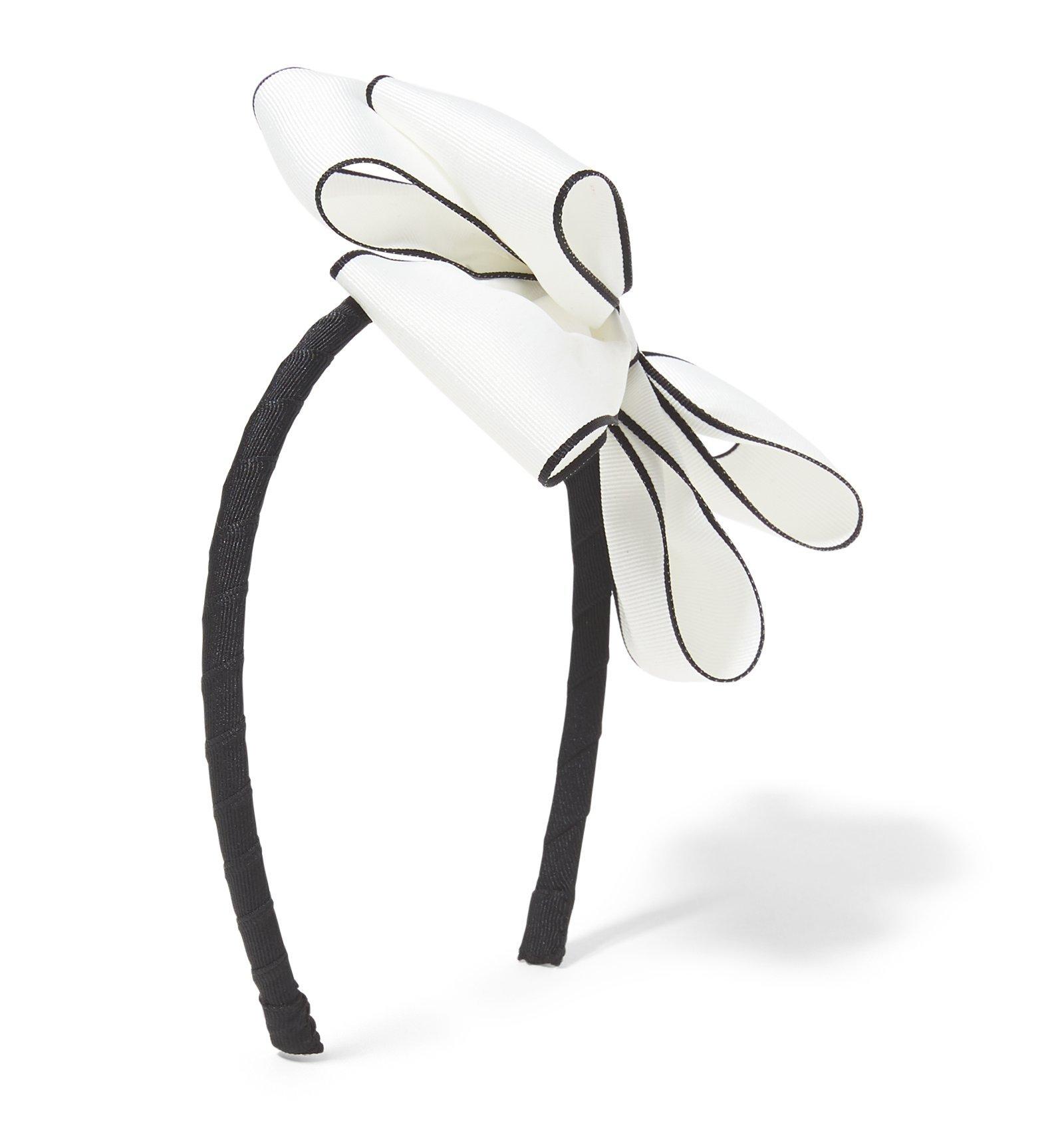 Contrast Trim Bow Headband image number 0