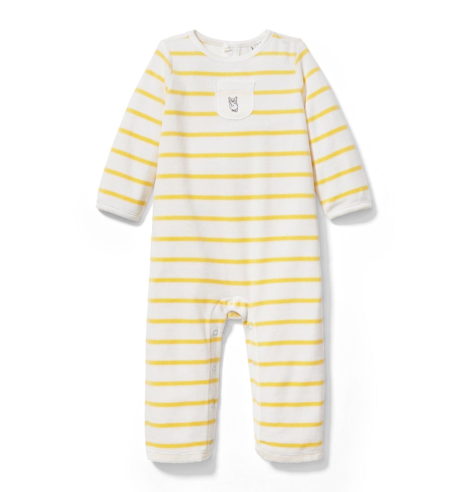 Striped Velour 1-Piece image number 0