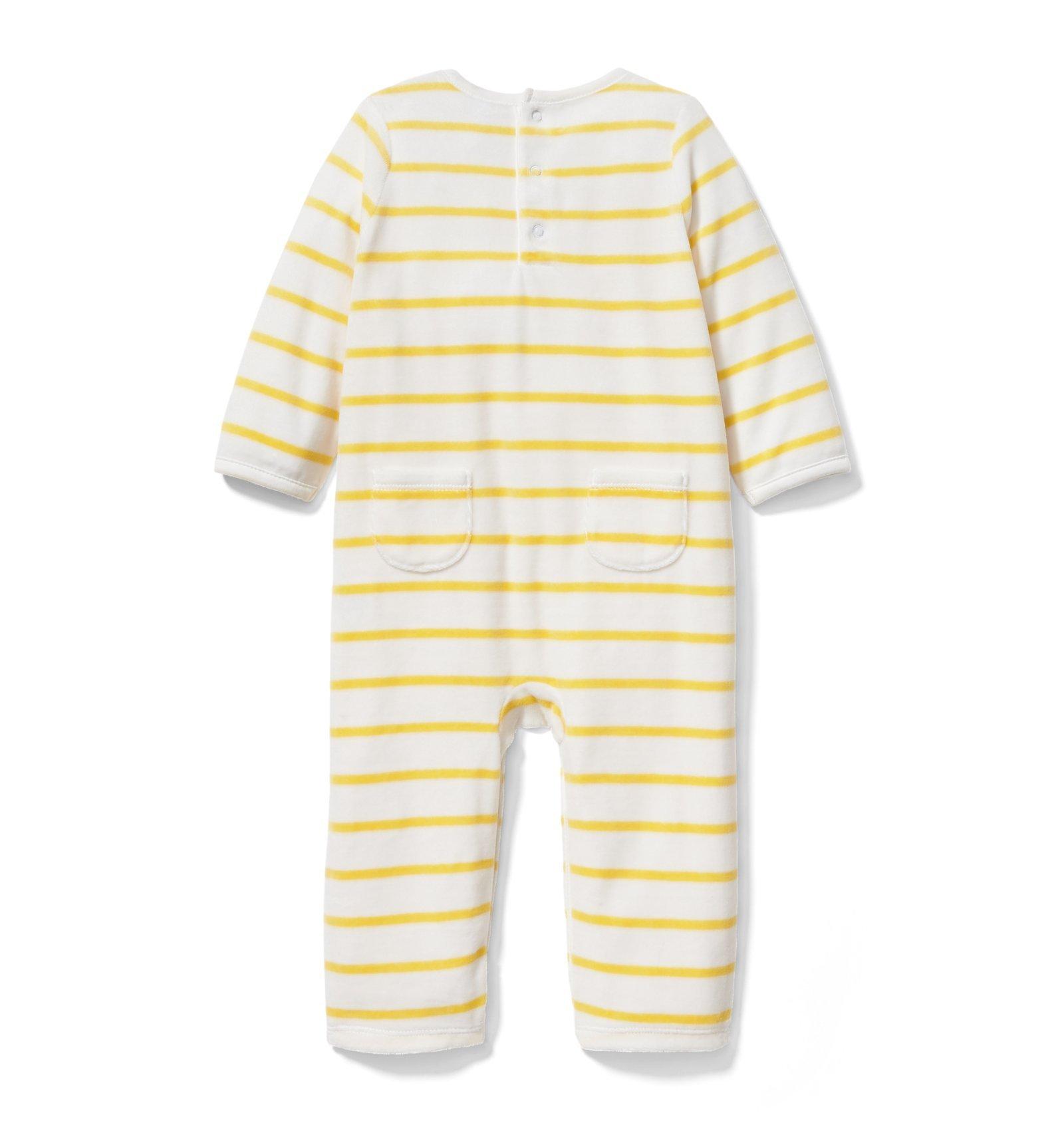 Striped Velour 1-Piece image number 1