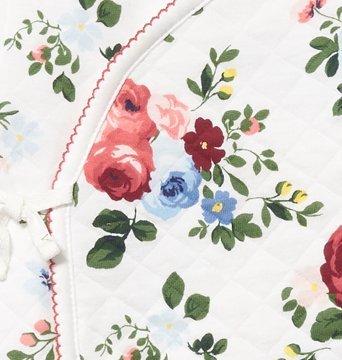 Footed Quilted Floral 1-Piece image number 1