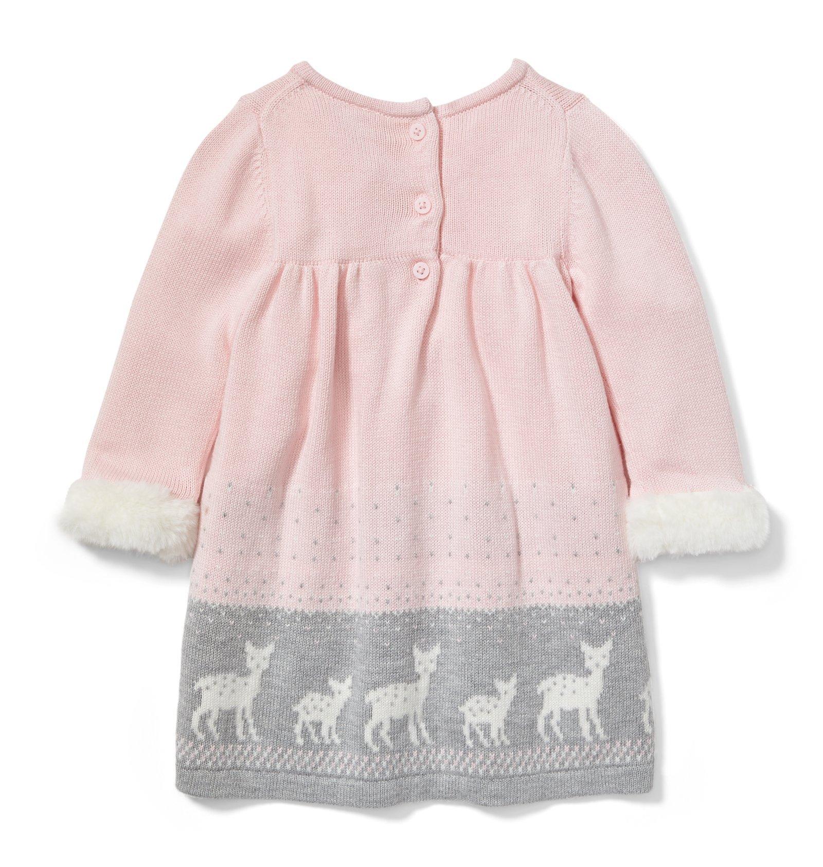 Deer Border Sweater Dress image number 1