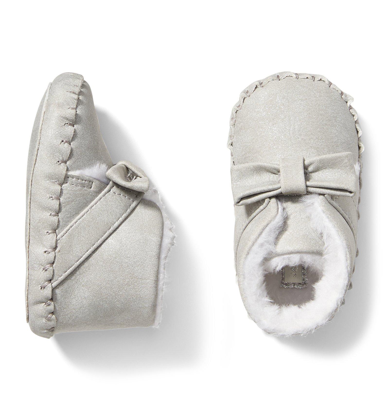 Faux Fur Lined Crib Bootie image number 0