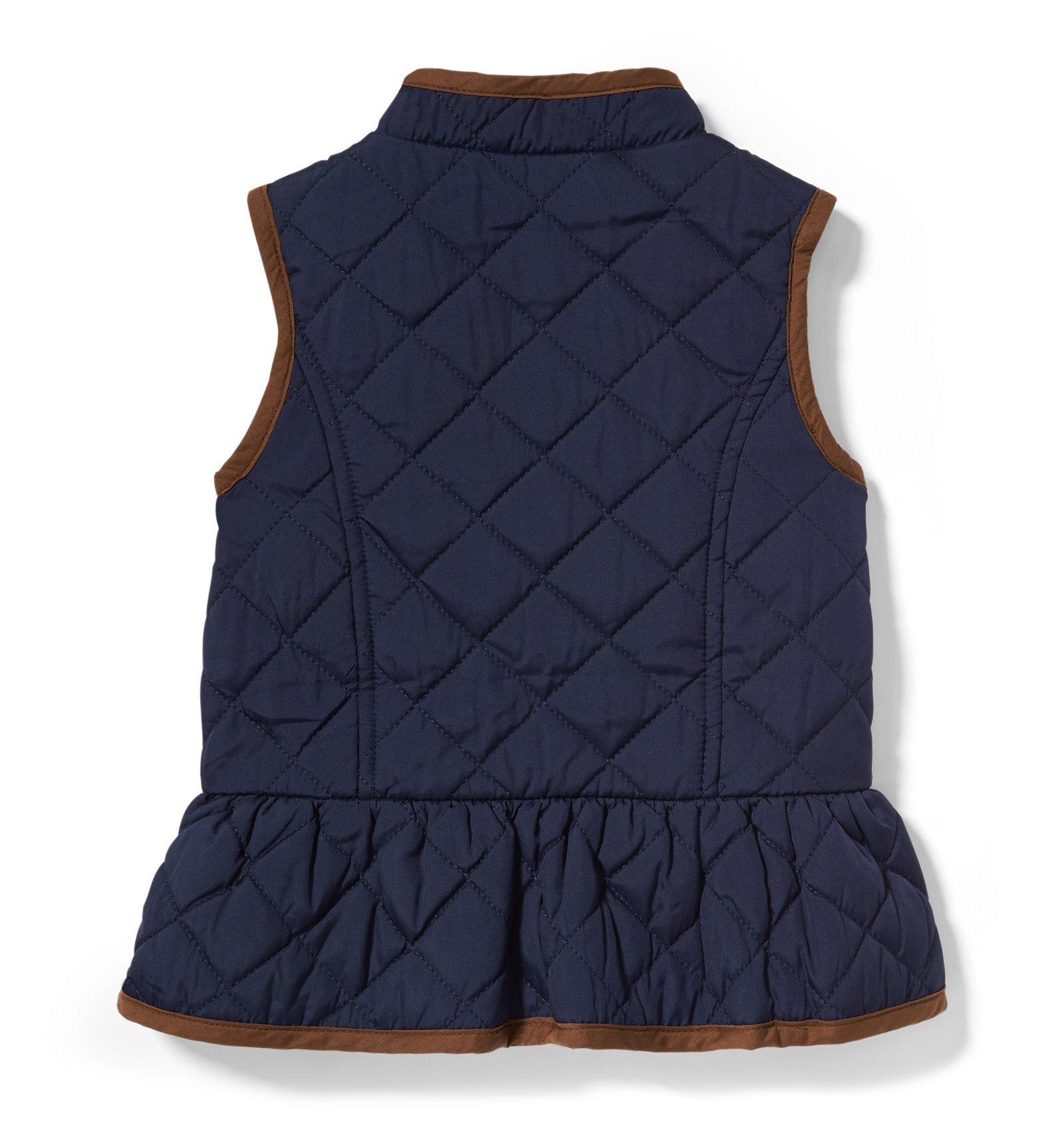 Quilted Peplum Vest image number 1