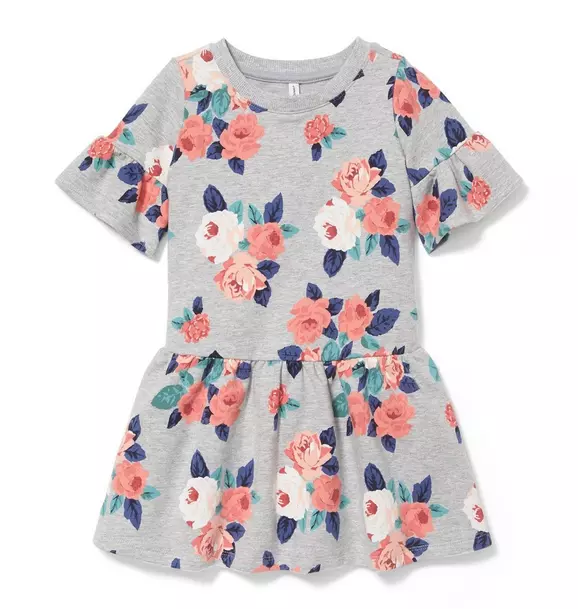 Floral French Terry Dress image number 0