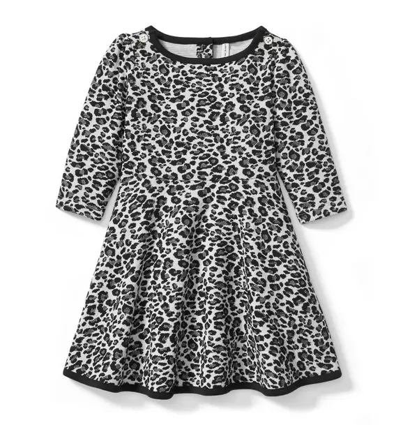Leopard Jacquard Dress  image number 0