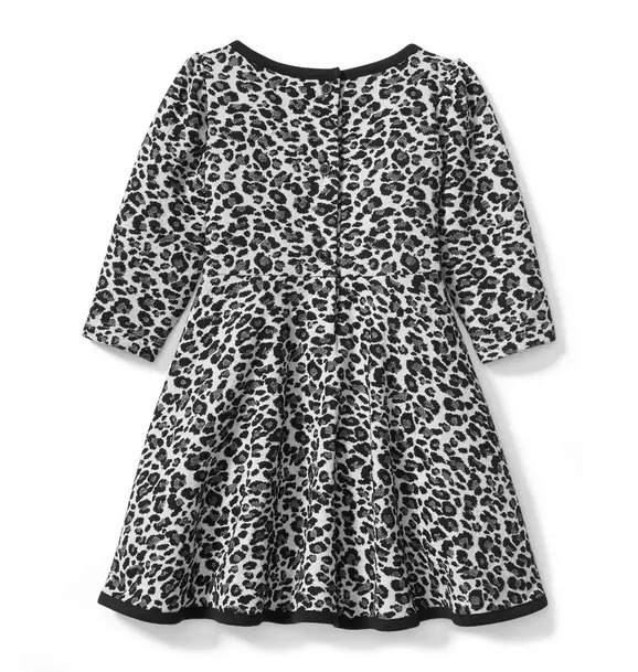 Leopard Jacquard Dress  image number 1