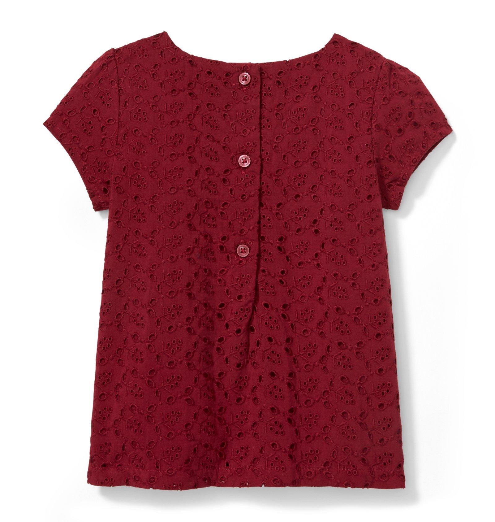 Eyelet Ruffle Top image number 1