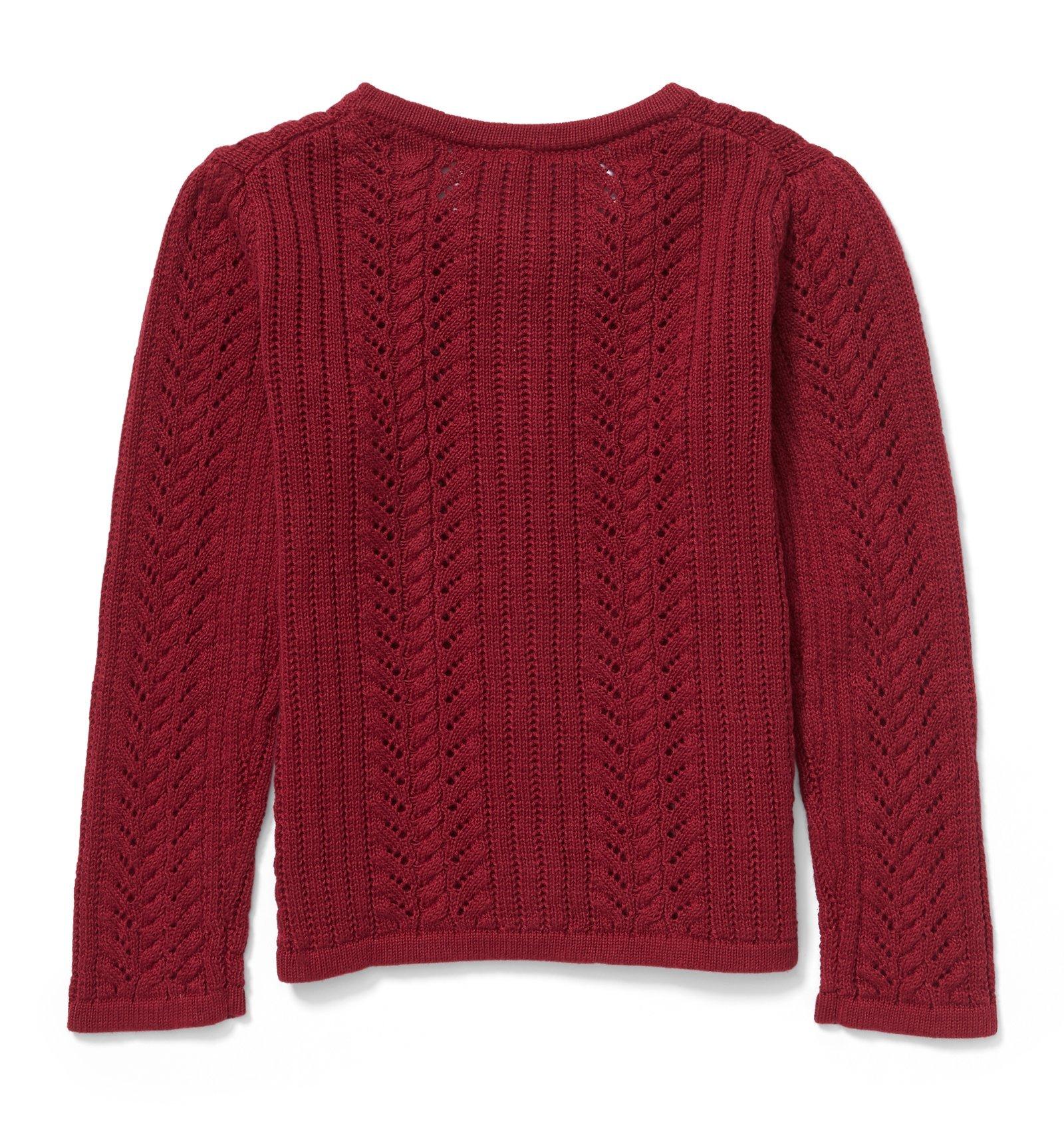 Eyelet Bow Cardigan image number 1