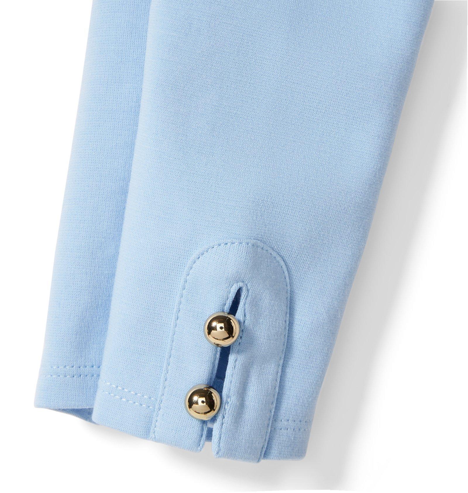 Button-Cuff Ponte Pant image number 1