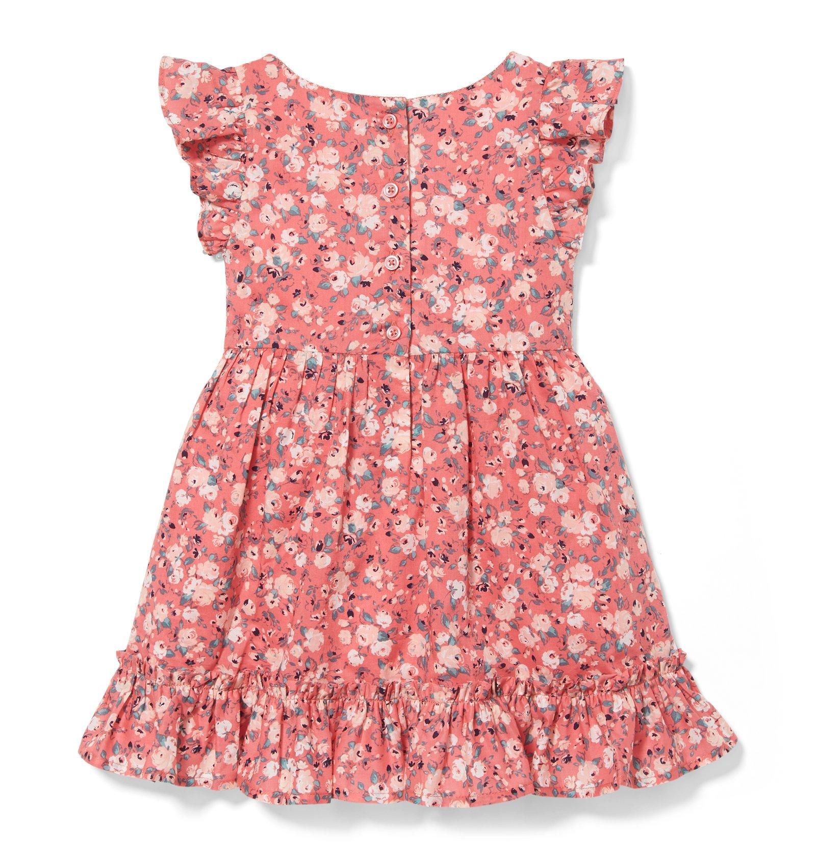 Floral Flutter Sleeve Dress image number 1