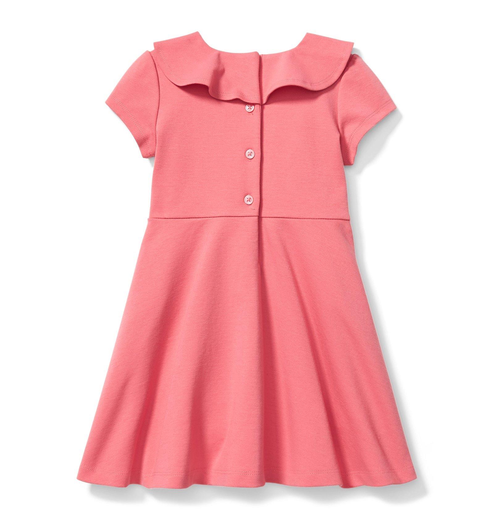 Ruffle Collar Ponte Dress image number 1