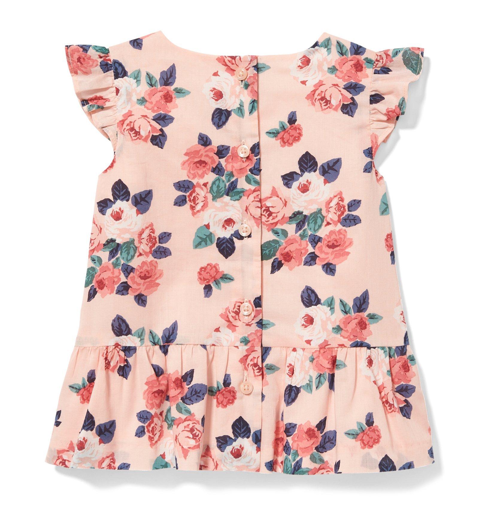 Floral Flutter Sleeve Top image number 1