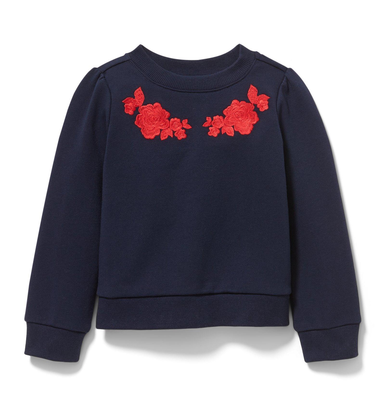 Embroidered Floral Sweatshirt  image number 0