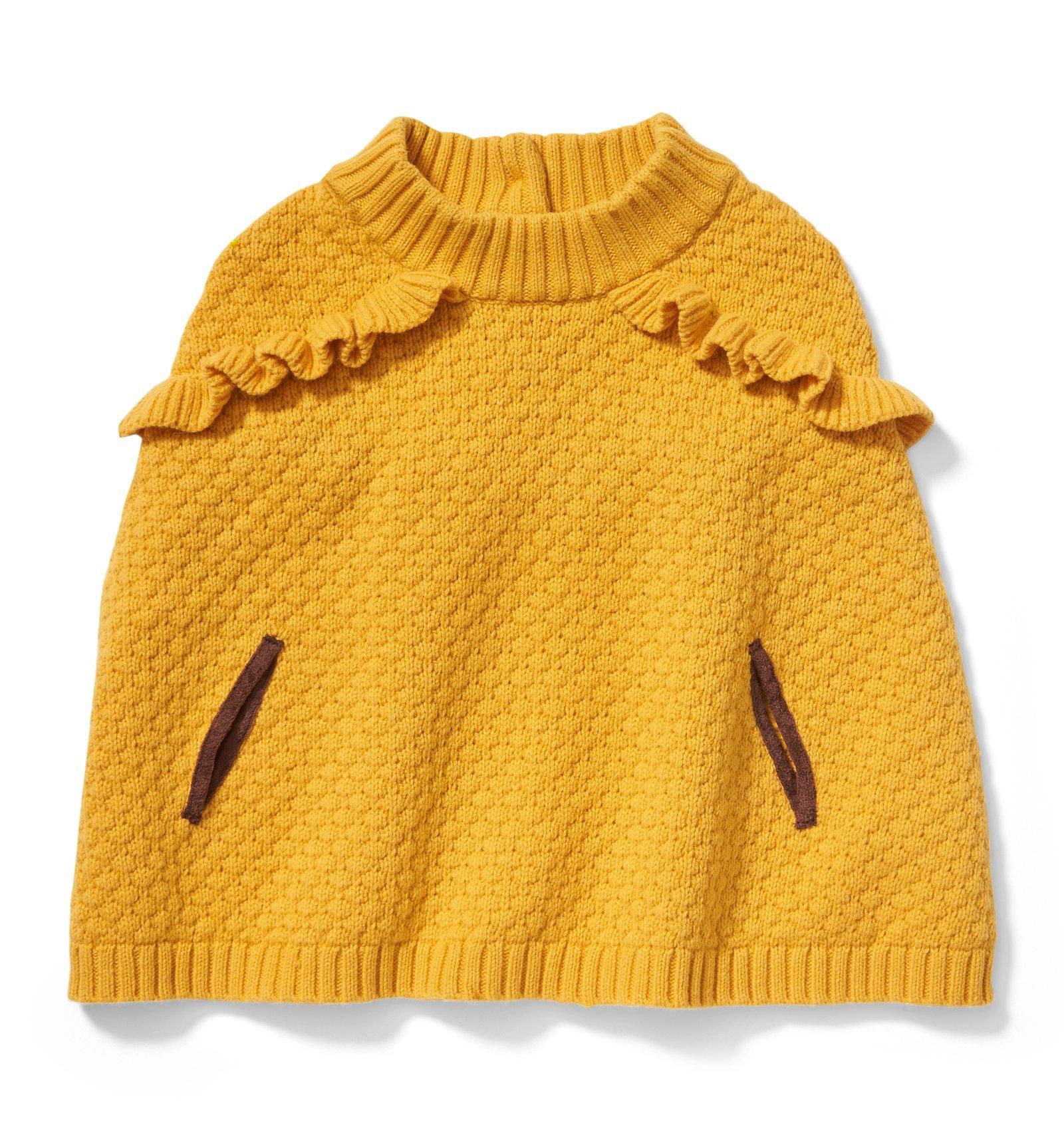 Ruffle Trim Sweater Cape image number 0