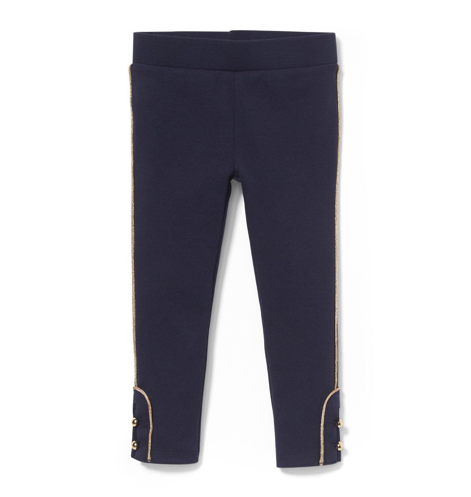 Ponte Pant With Shimmer Piping  image number 0