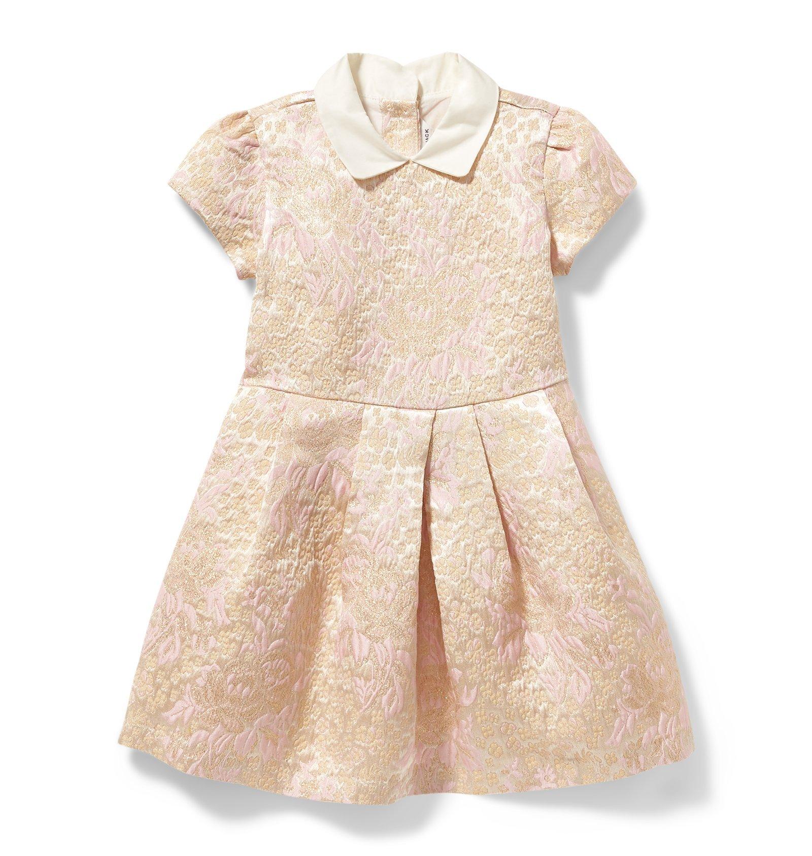 Shimmer Floral Jacquard Dress image number 0
