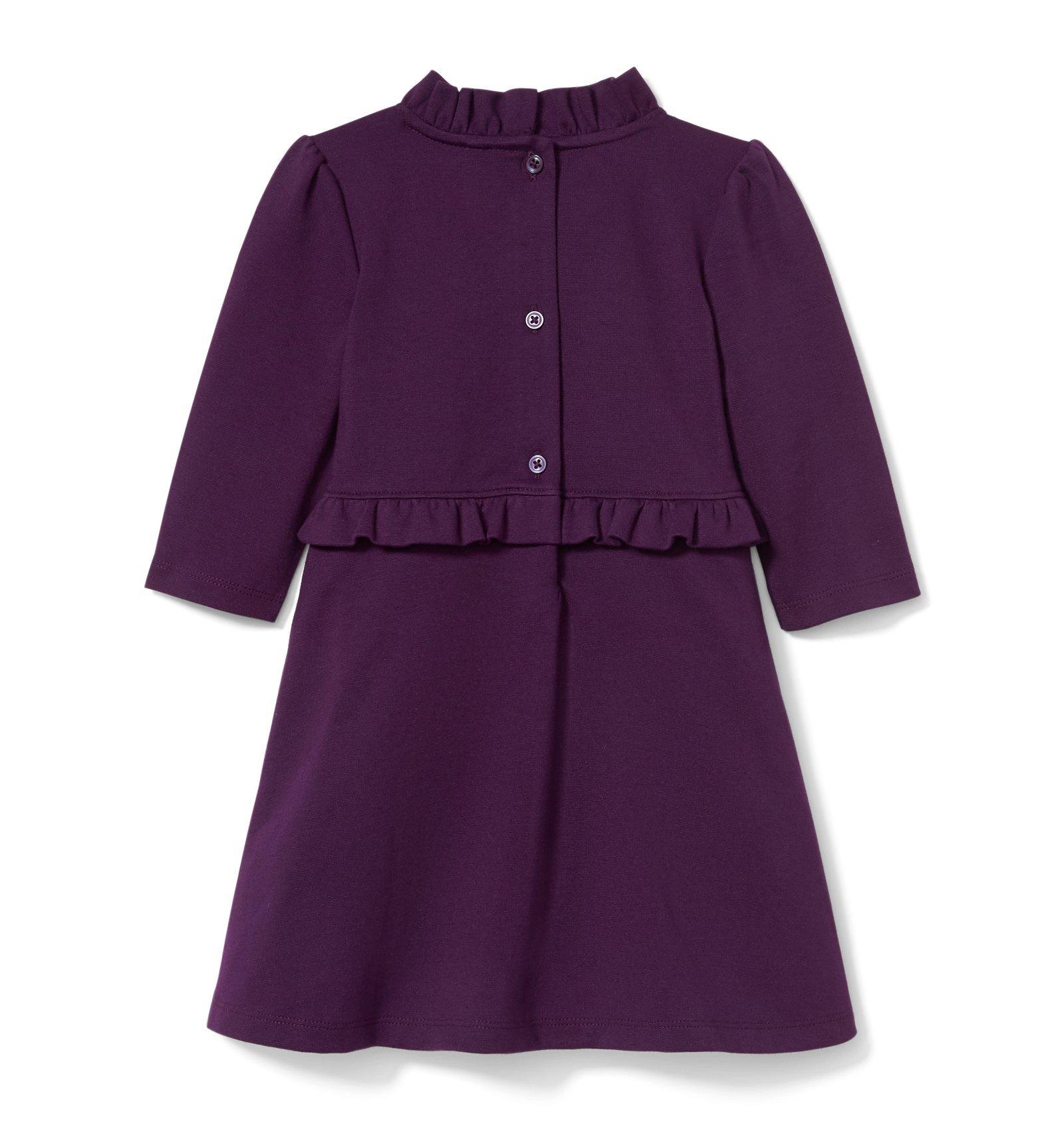 Ruffle Trim Ponte Dress  image number 1