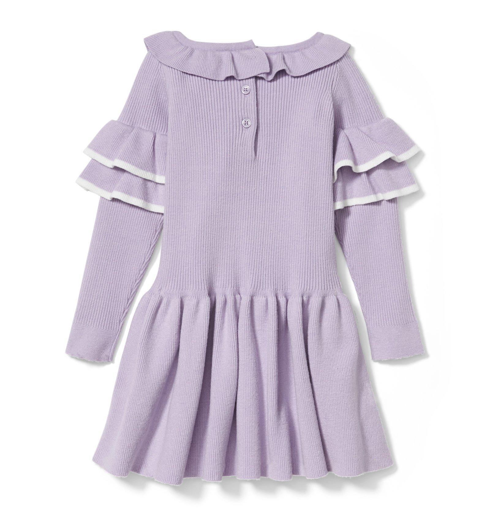 Ruffle Sleeve Sweater Dress image number 1