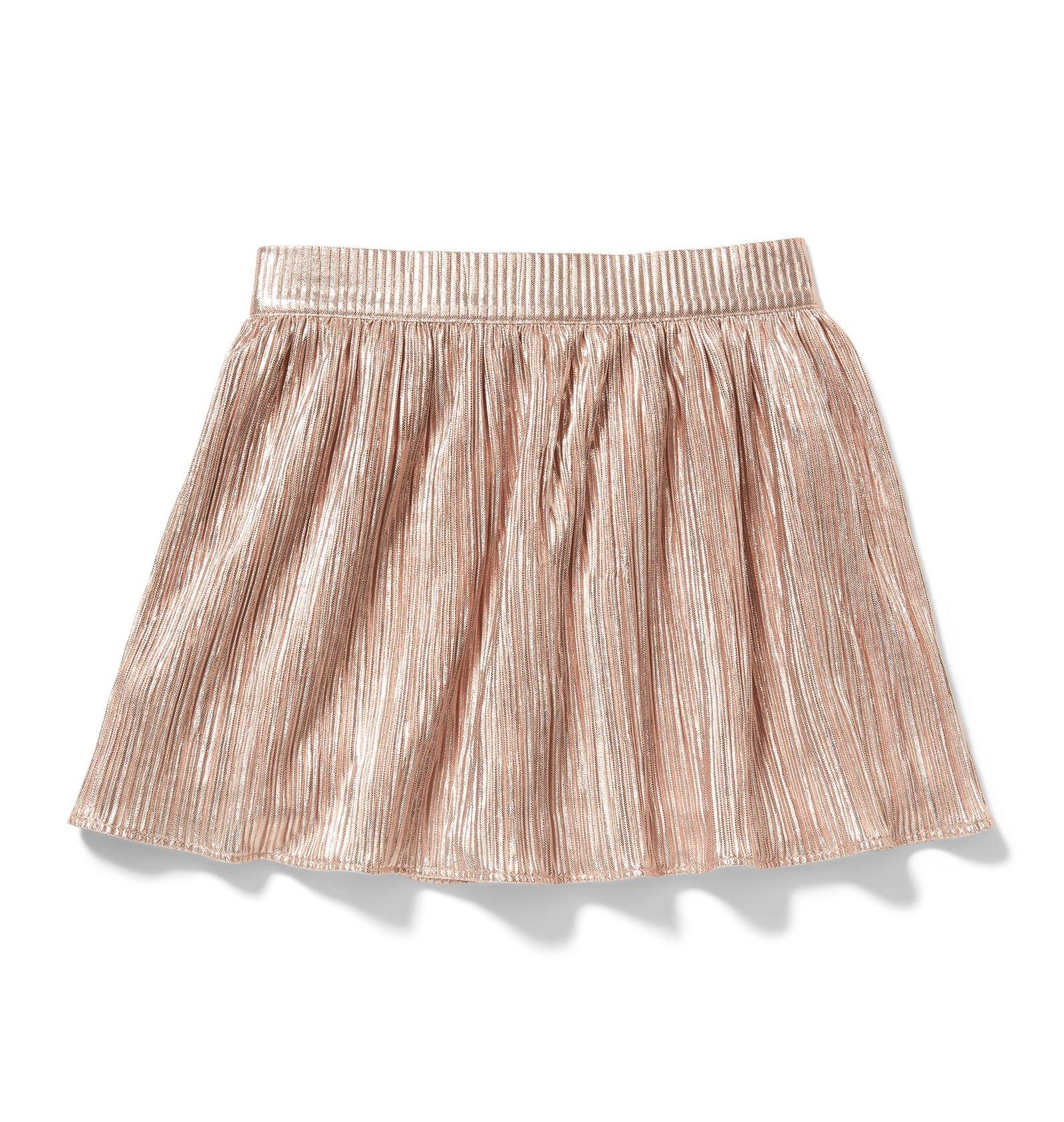 Metallic Pleated Skirt  image number 0