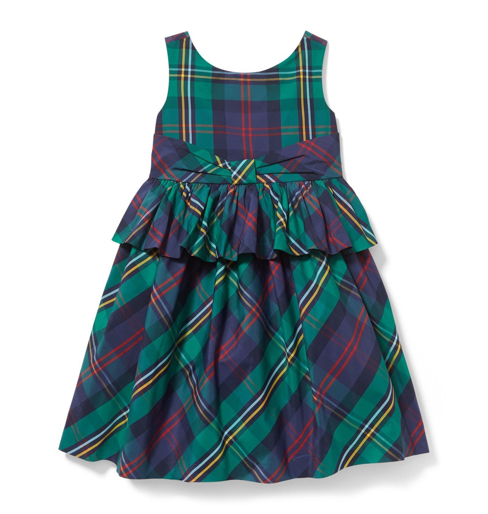 Peplum Plaid Dress image number 0