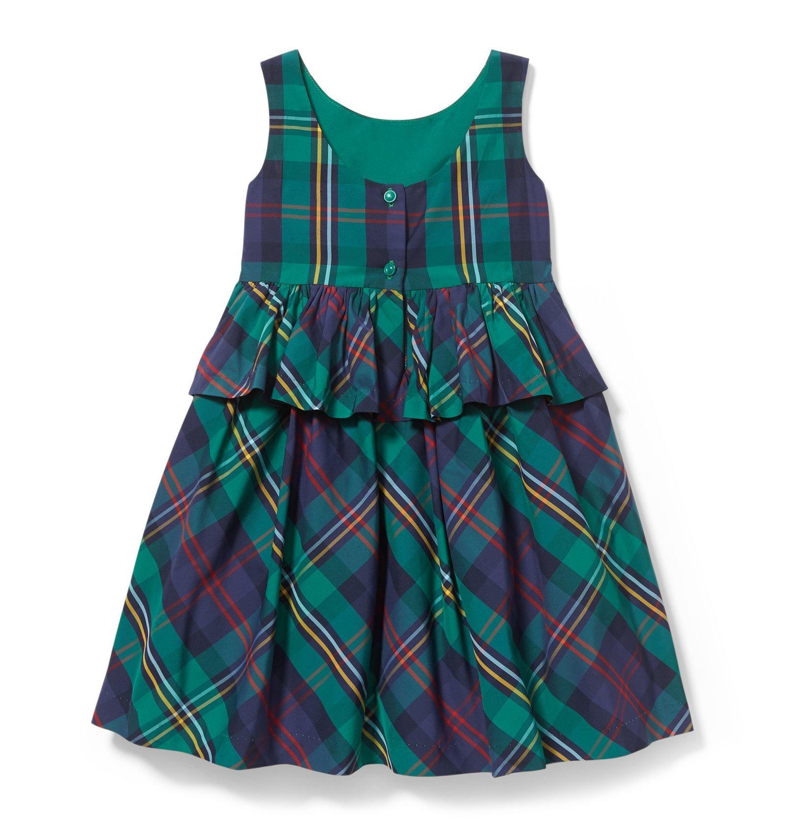 Peplum Plaid Dress image number 2