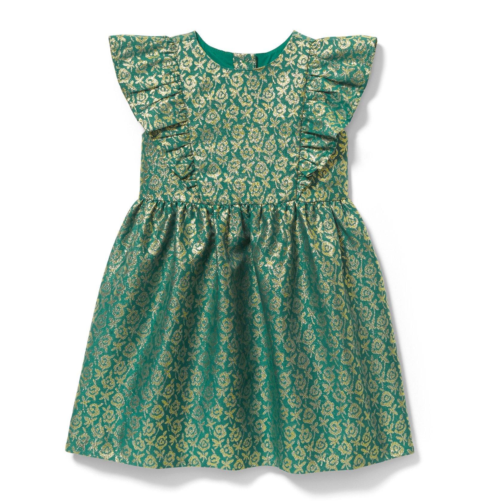 Shimmer Floral Jacquard Dress image number 0