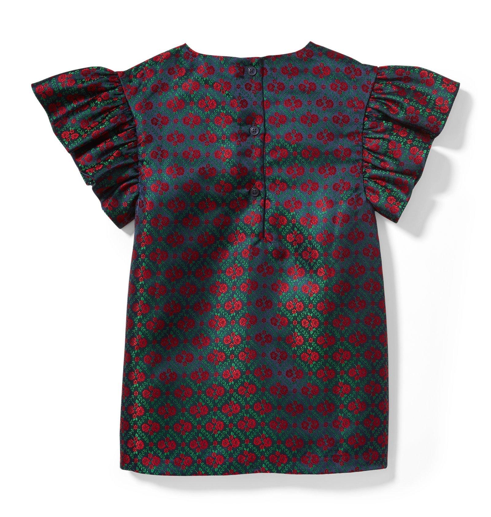 Floral Ruffle Sleeve Shift Dress image number 1