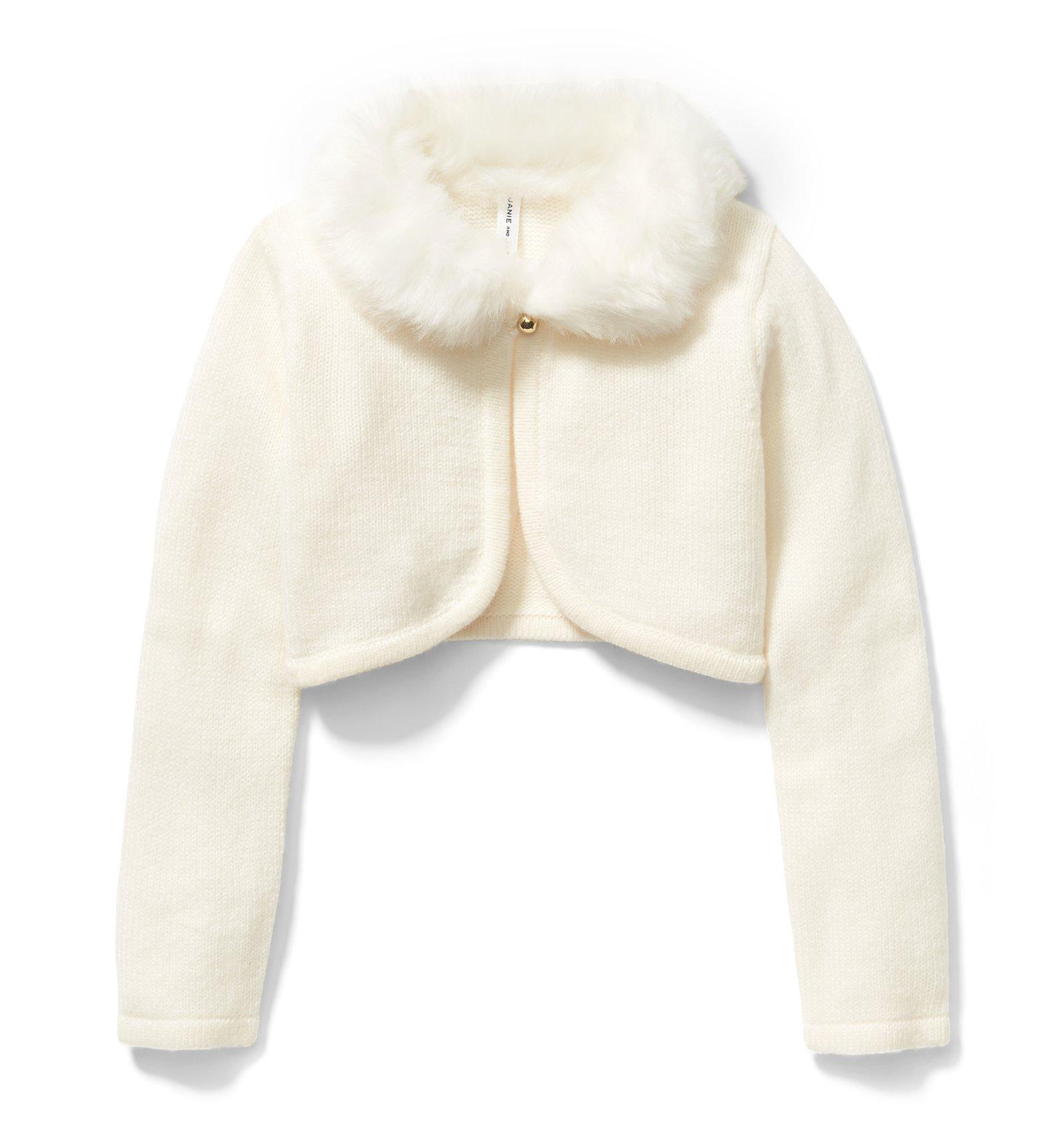 Faux Fur Collar Cardigan image number 0