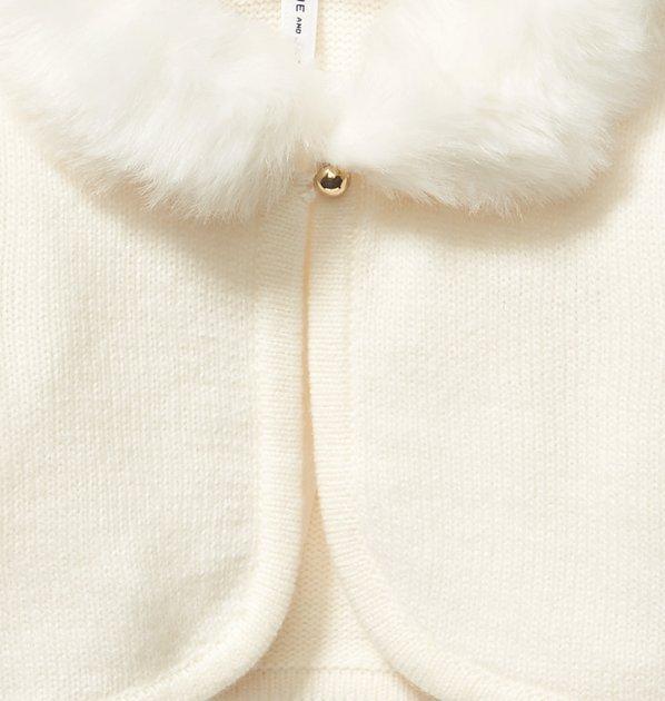 Faux Fur Collar Cardigan image number 2
