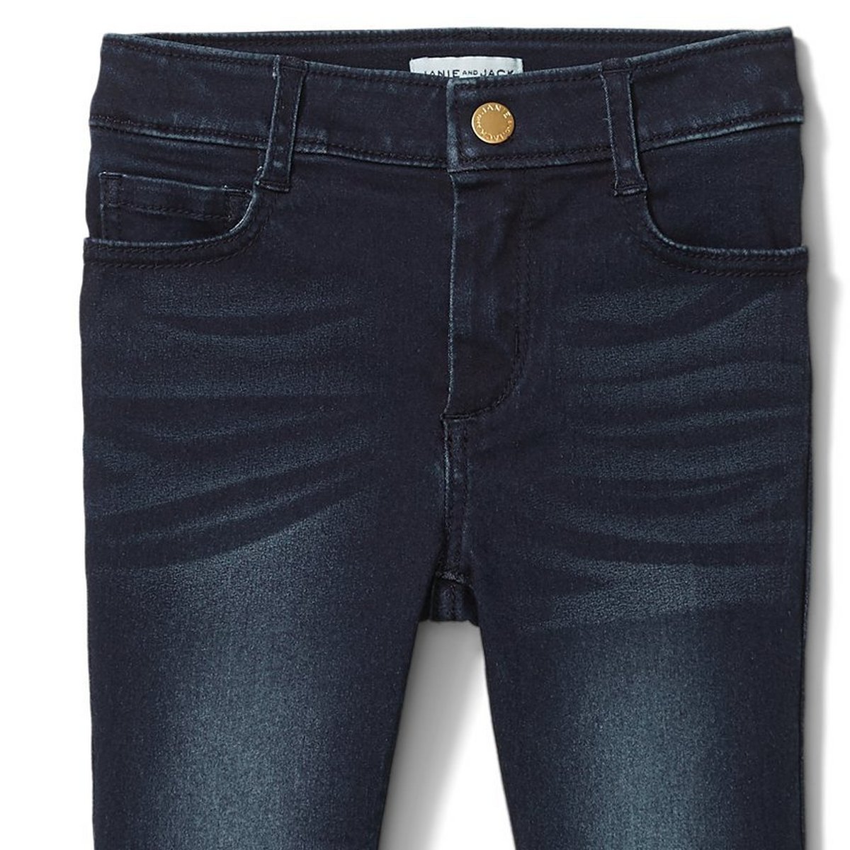 Джинсы Janie and Jack Skinny In Night Sky Wash для девочек, цвет: Небесно-голубой варёный — фото 3