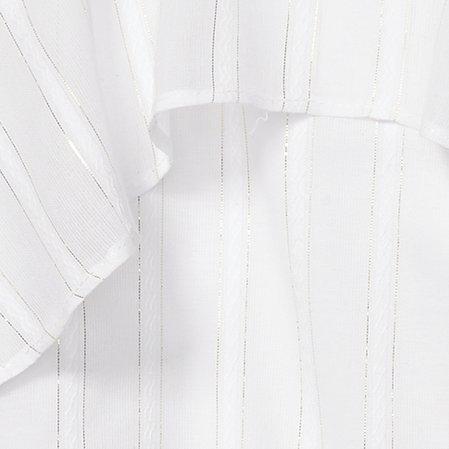 Rachel Zoe Gold Stripe Ruffle Top image number 2