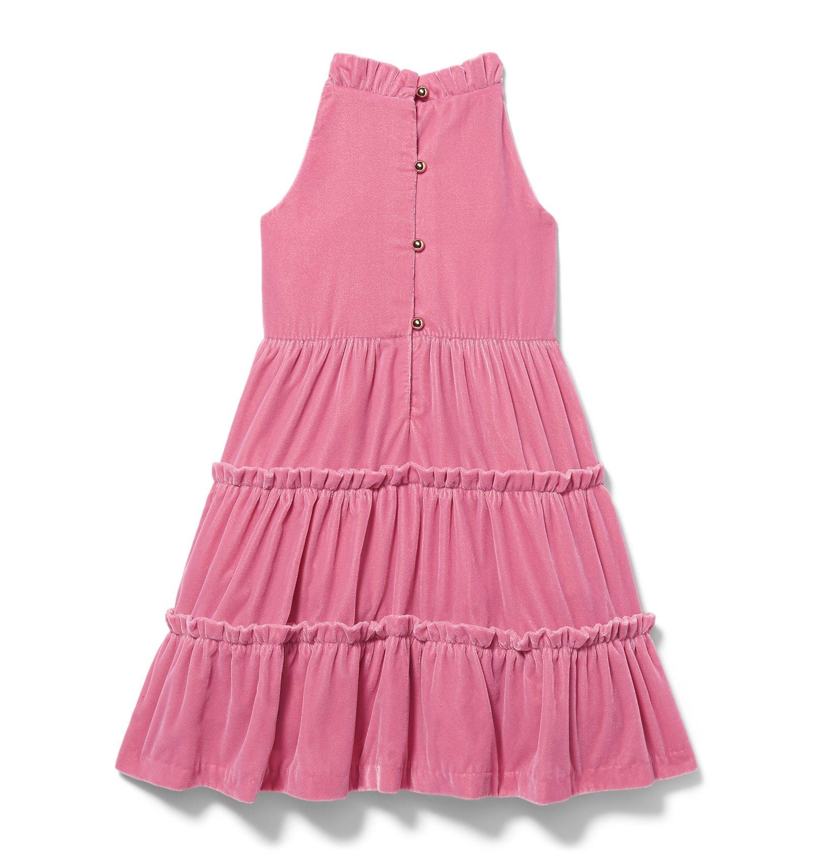 Velvet Tiered Dress  image number 1