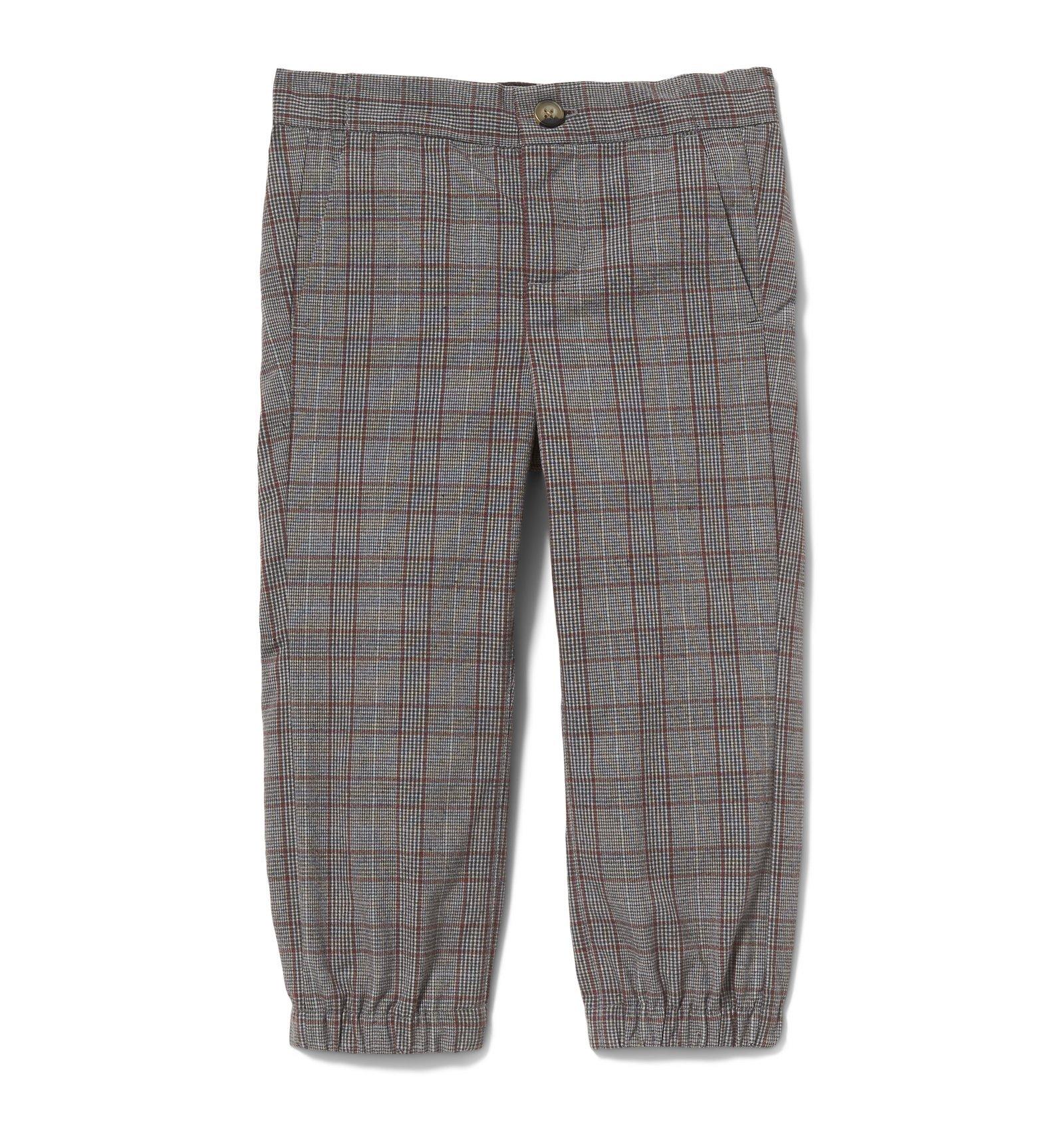 Plaid Twill Jogger 