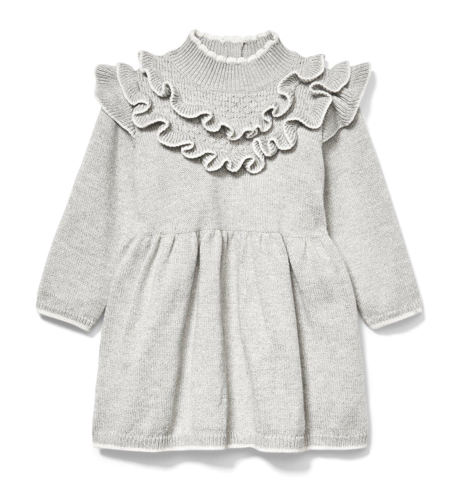 Ruffle Lurex Sweater Dress image number 0