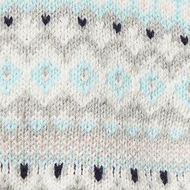 Fair Isle Faux Fur Cuff Cardigan  image number 2