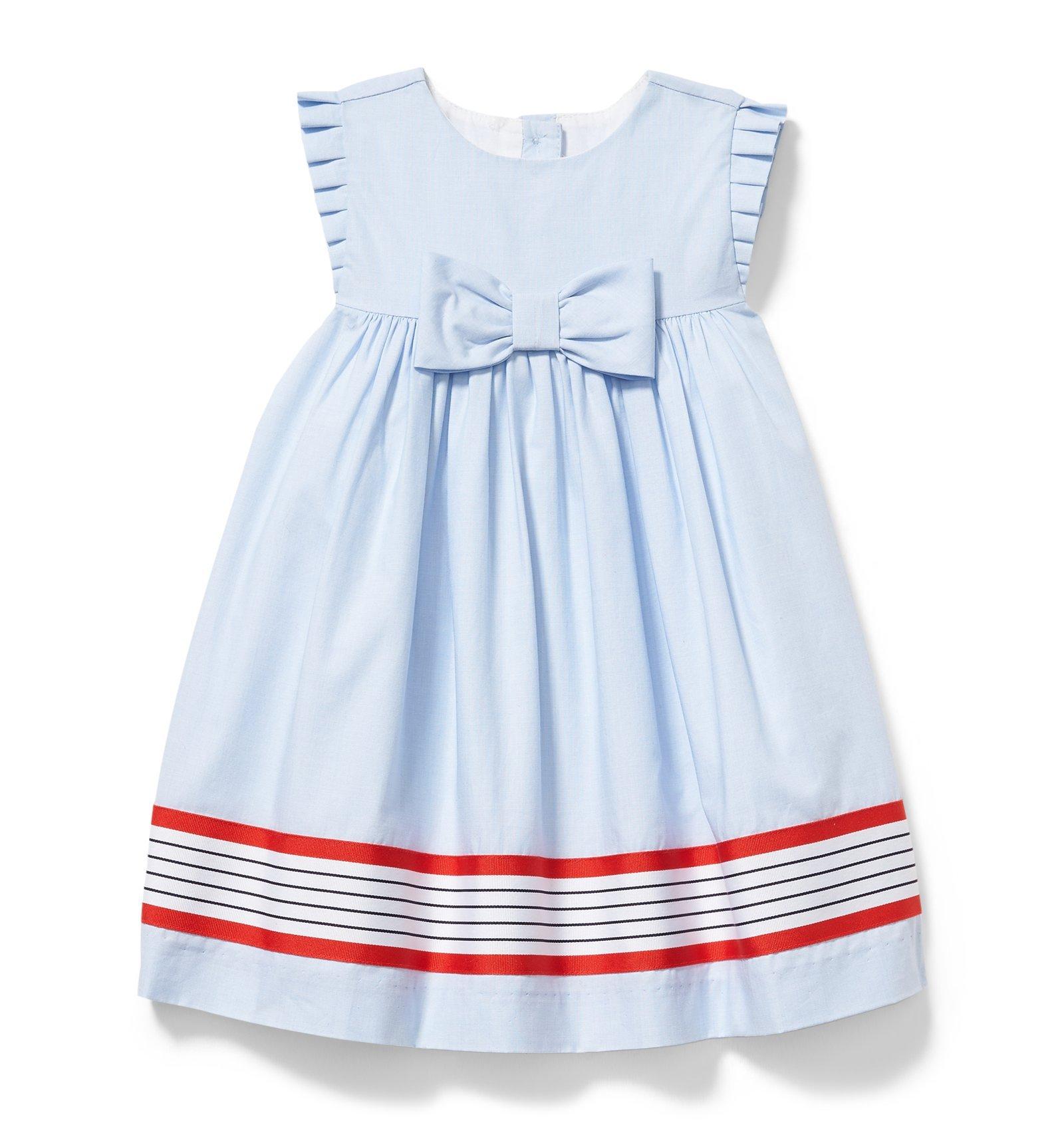 Striped Border Dress  image number 0