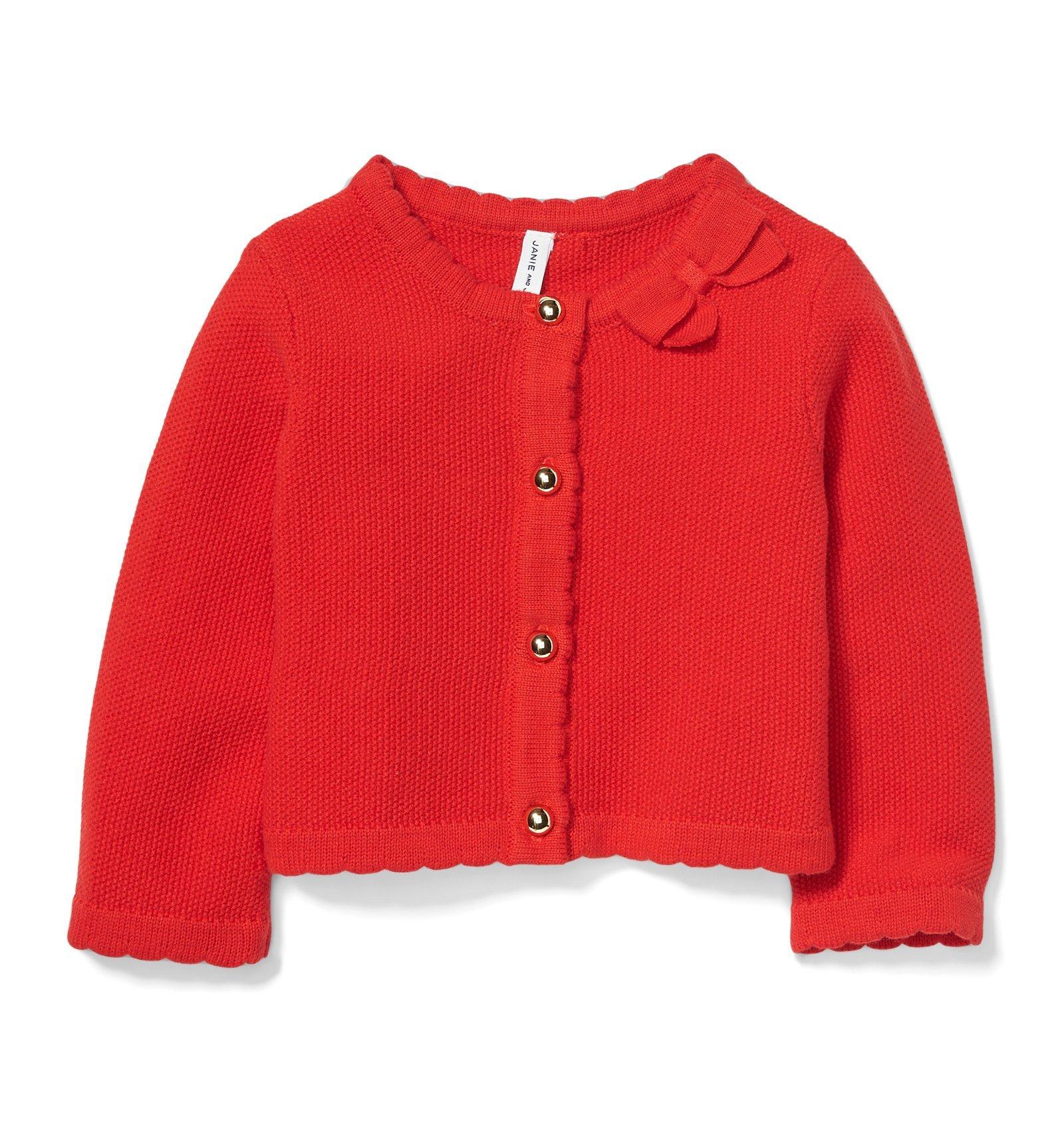 Scalloped Bow Cardigan image number 0
