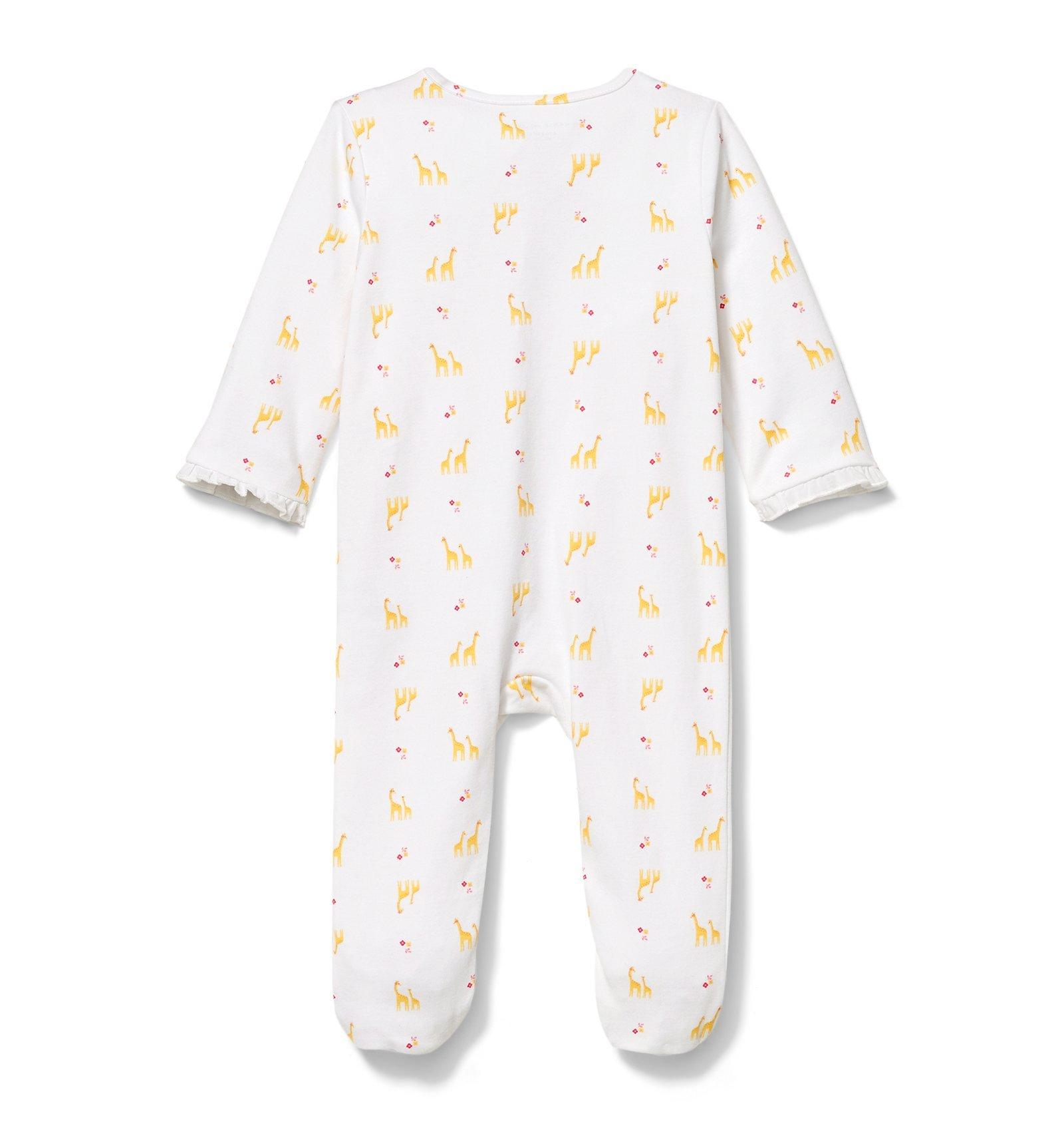 Giraffe Ruffle Footed 1-Piece image number 1