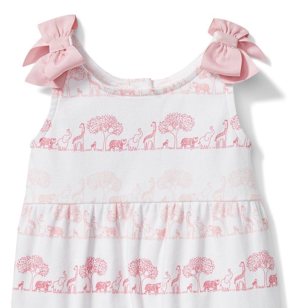 Baby Animal Parade Shoulder Bow Romper image number 1