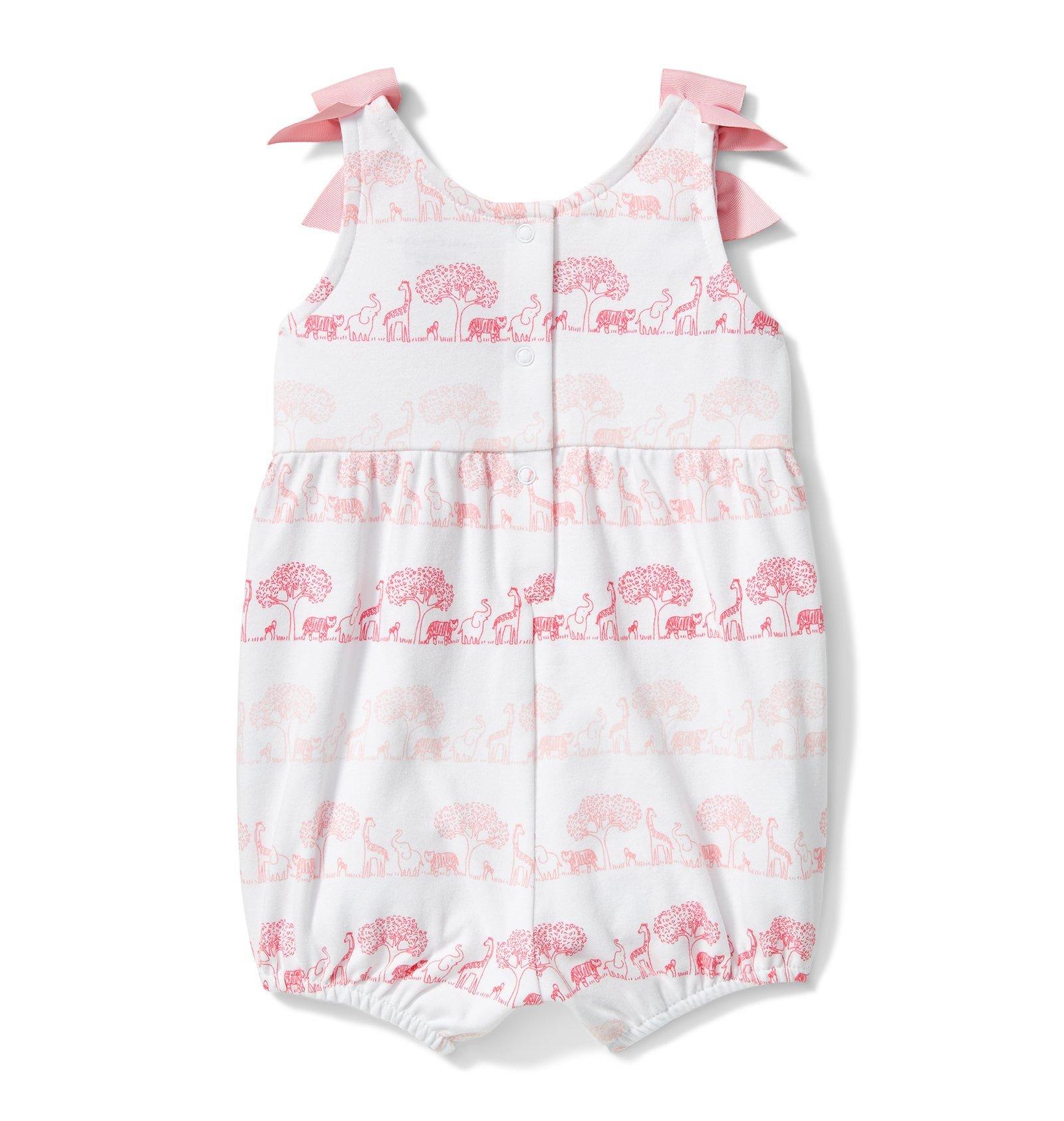Baby Animal Parade Shoulder Bow Romper image number 2