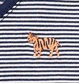 Stripe Tiger Kimono Footed Set image number 2