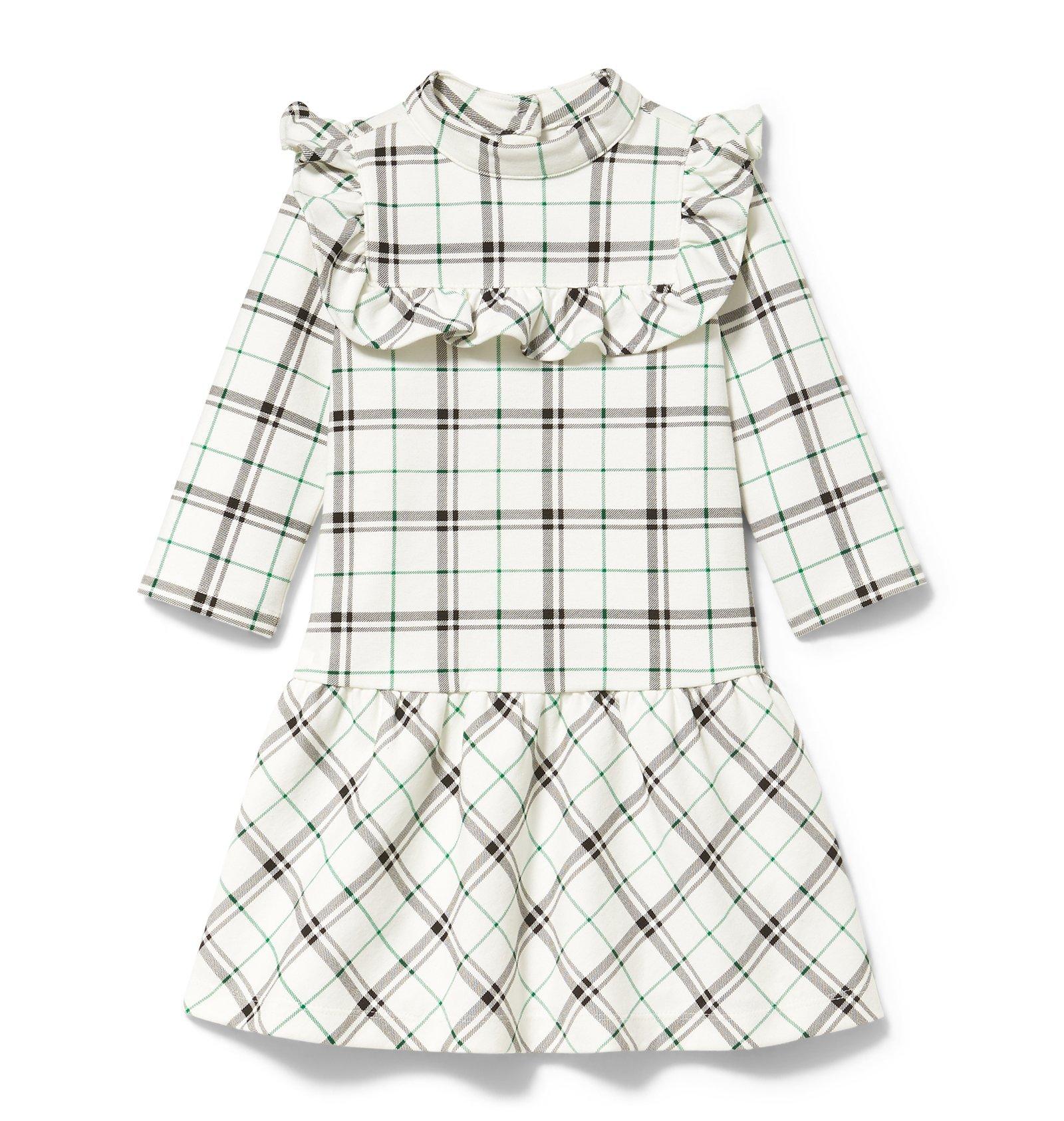 Plaid Ponte Dropwaist Dress  image number 0