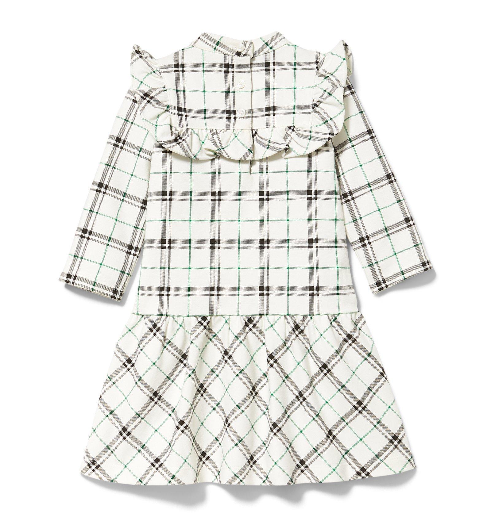 Plaid Ponte Dropwaist Dress  image number 1