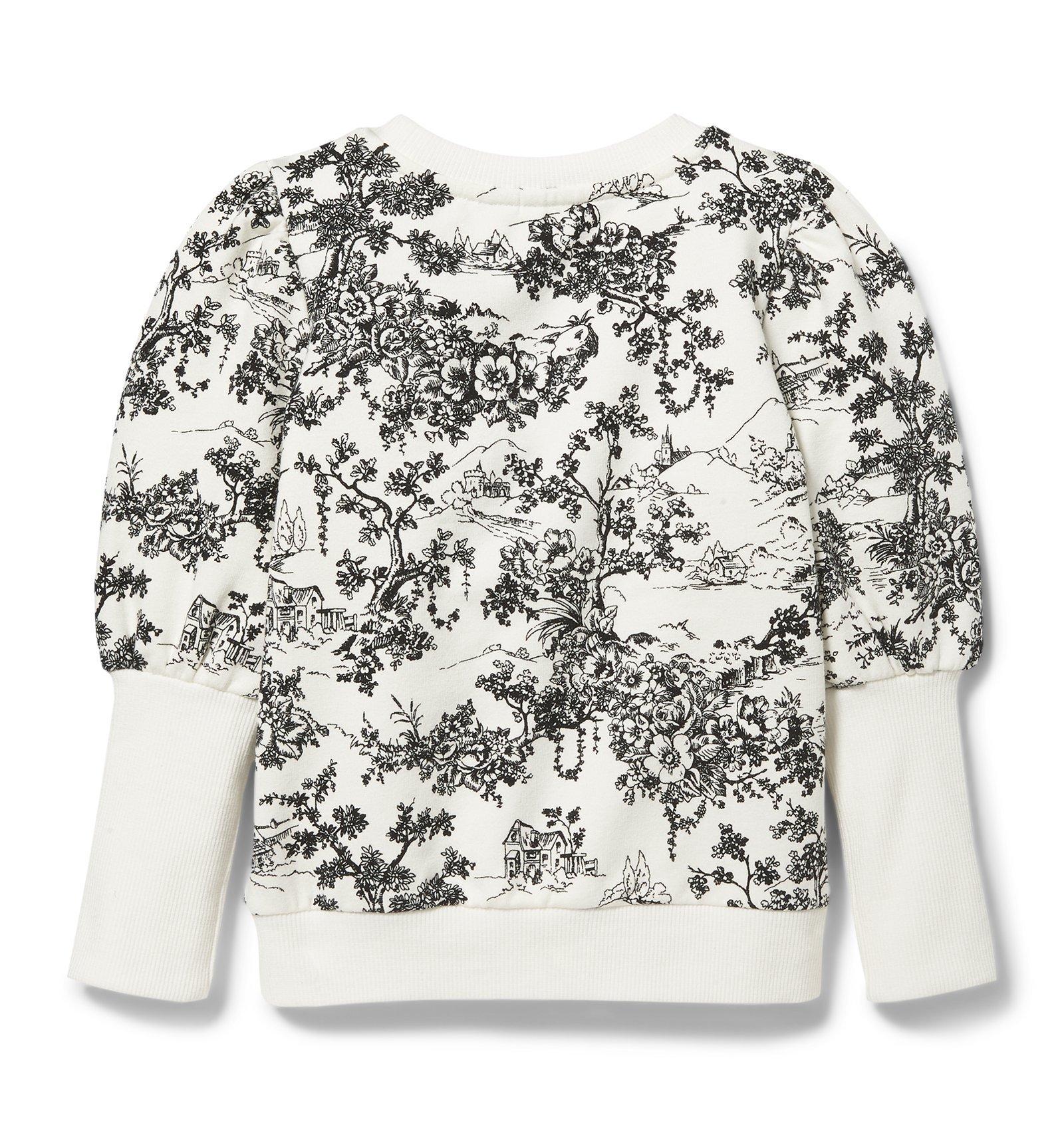 Toile Puff Sleeve Sweatshirt  image number 1