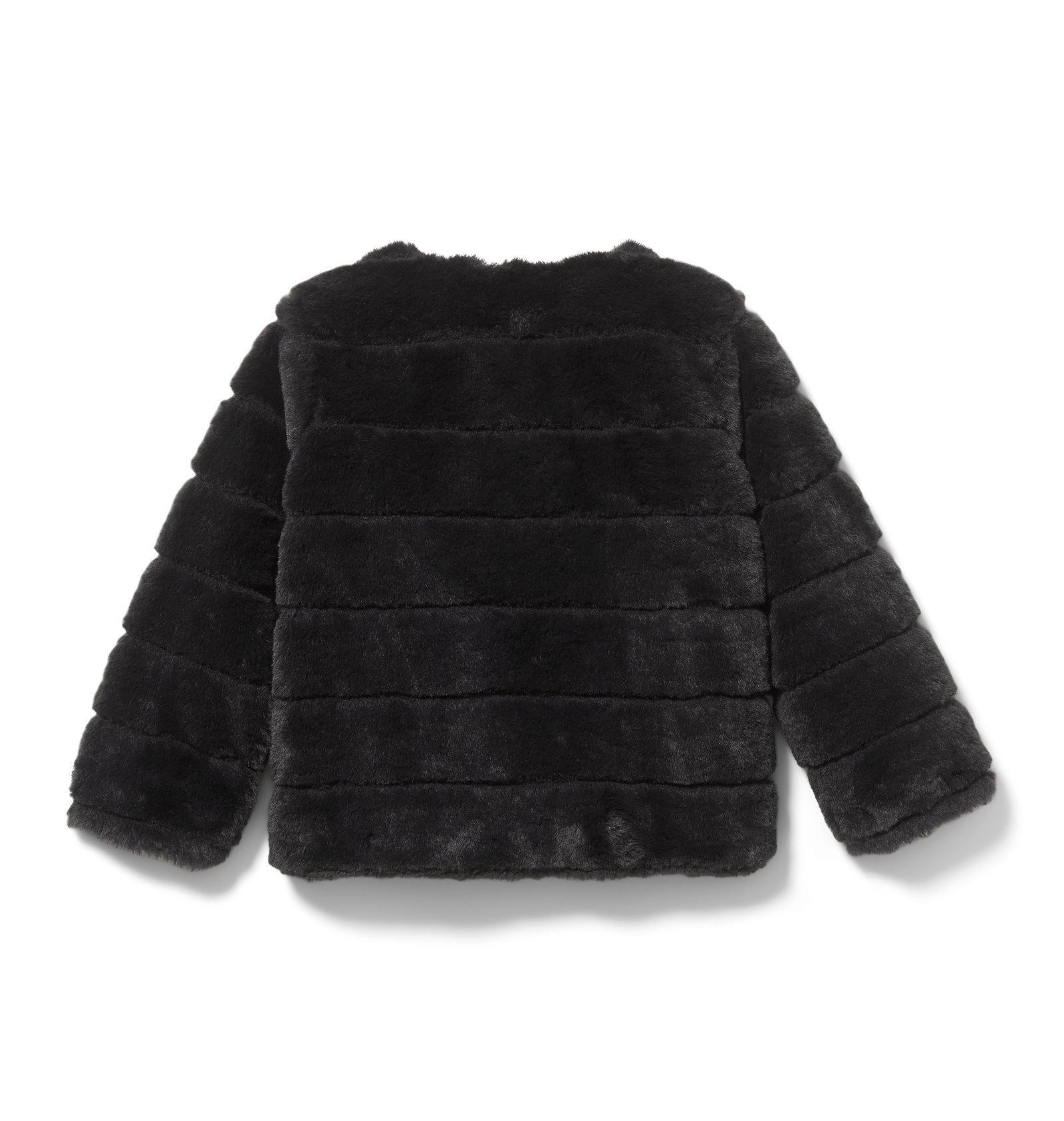 Channel Faux Fur Short Coat  image number 1