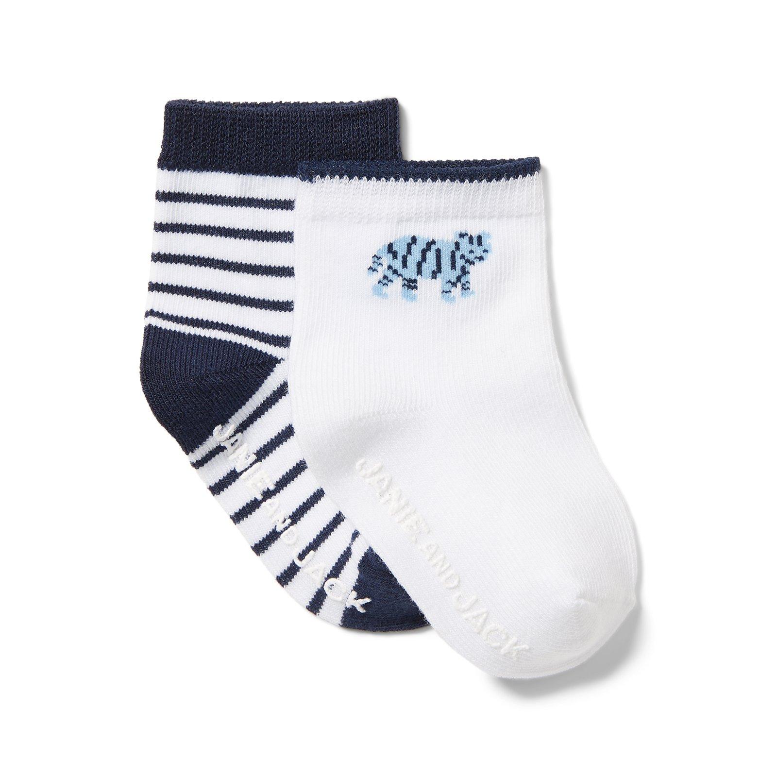 Stripe and Tiger Sock 2-Pack