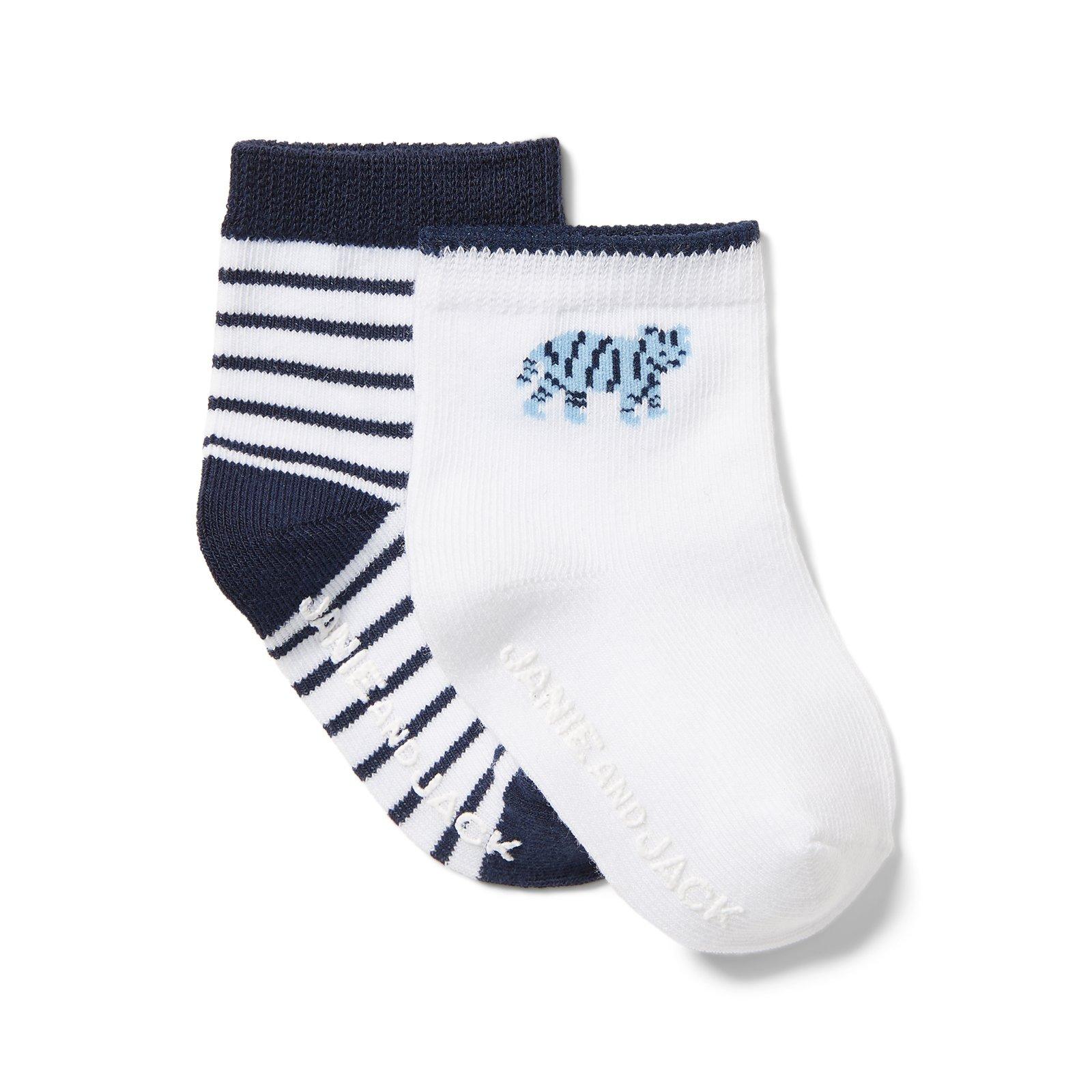 Stripe and Tiger Sock 2-Pack image number 0