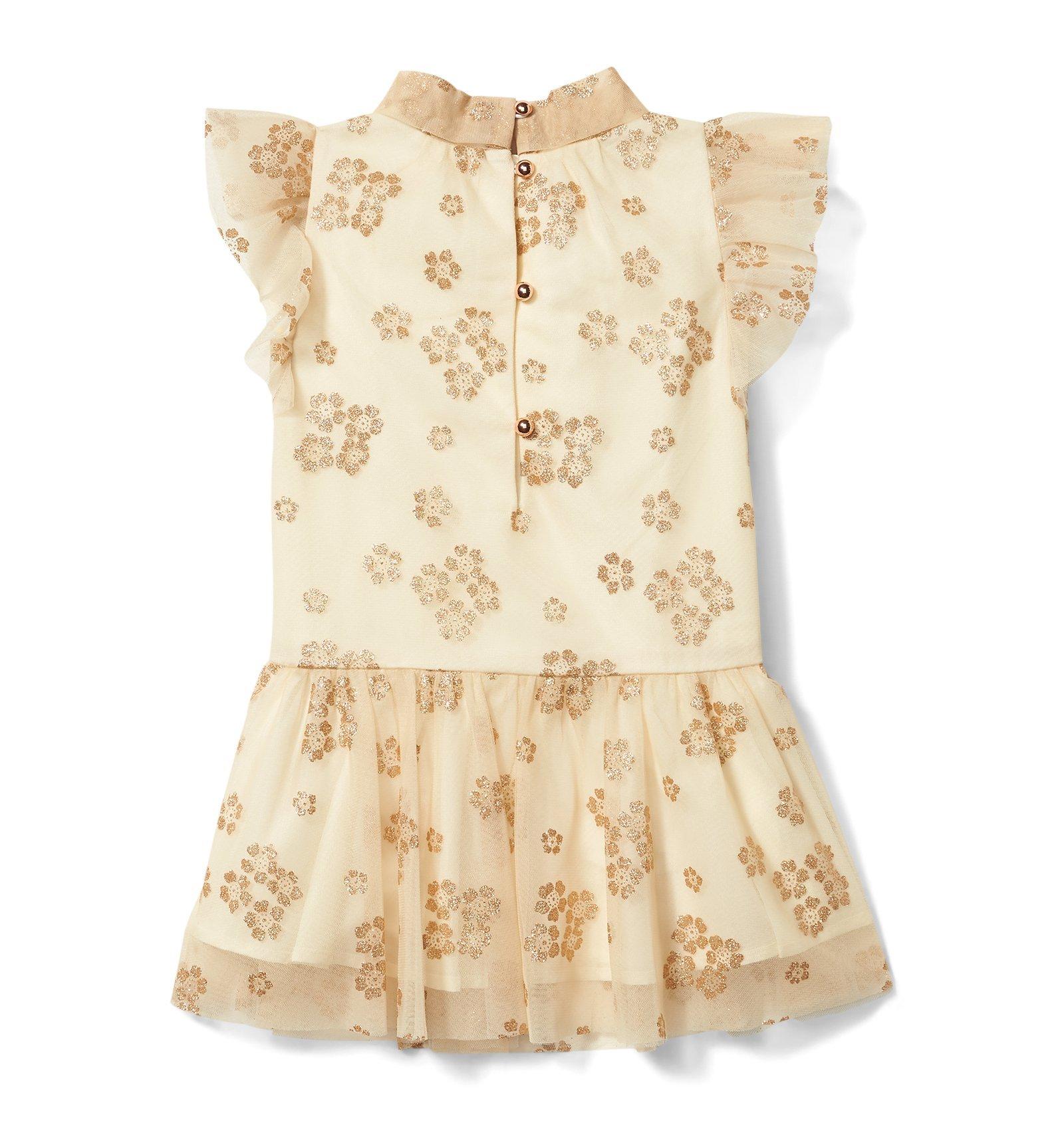 Glitter Floral Tulle Dress  image number 1